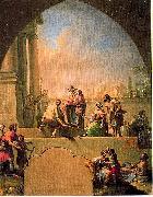 Francisco Bayeu Charity of Saint Elladius of Toledo Spain oil painting artist